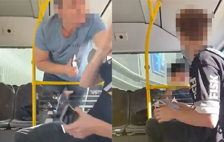 Agressieve mondkapjesweigeraar in Zwitserland krijgt een flinke kopstoot cadeau