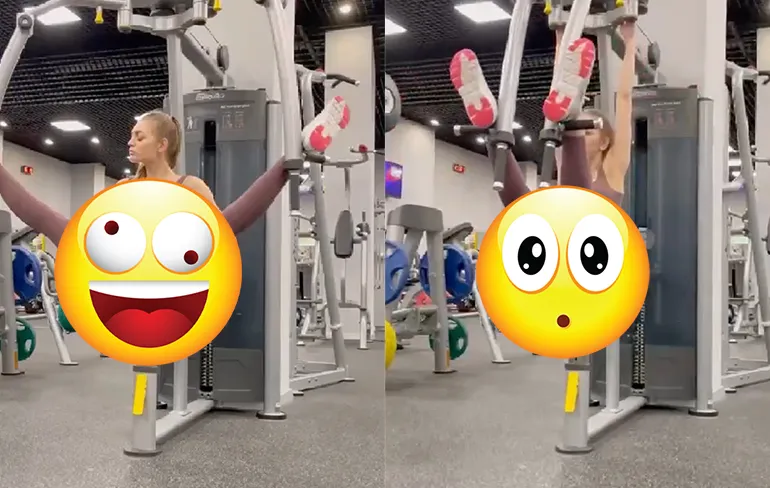Ah, dus zo moet je dit apparaat in de sportschool bedienen