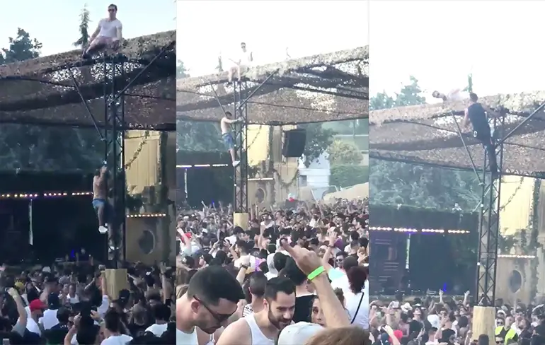 Als je echt het beste uitzicht op een festival wil hebben...