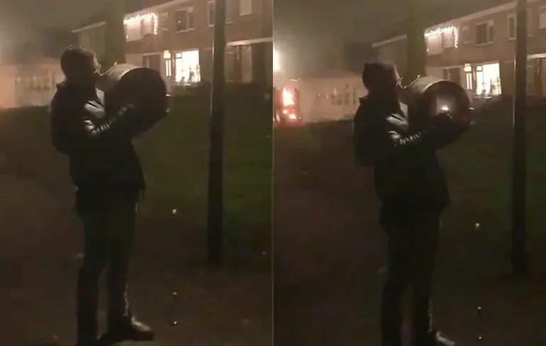 Als je even sterretjes wilt zien, schiet je carbid af vanaf je schouder