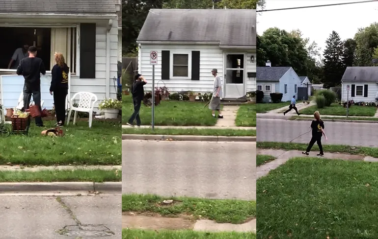 Als junkies tegenover je wonen heb je geen televisie nodig