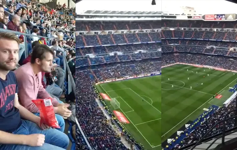 Als VIP naar de wedstrijd Real Madrid - Levente...