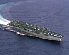 Amerika is klaar voor wereldoorlog met USS Gerald R. Ford