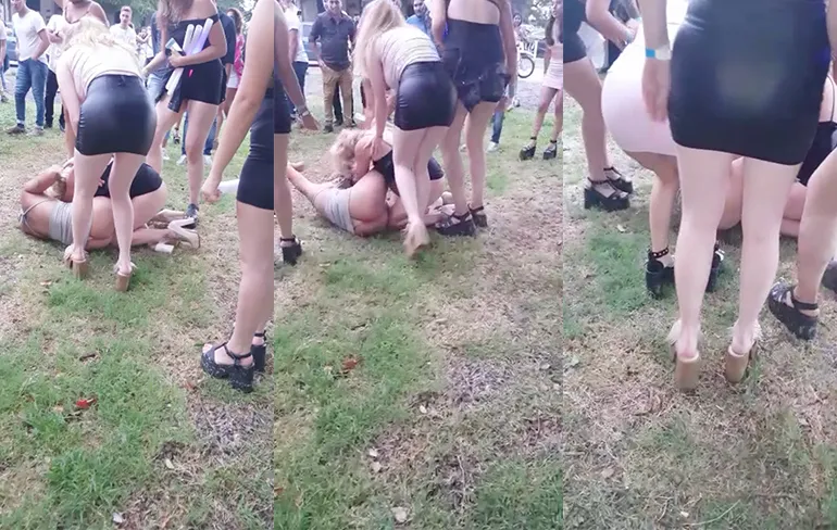 Argentijnse vrouwen hebben mot met elkaar