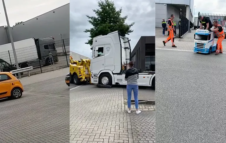 Arrestatieteam neemt vrachtwagens in beslag bij zwaarbewapende inval in Amersfoort