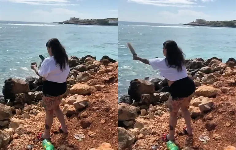 As uitstrooien van moeder ging niet helemaal goed