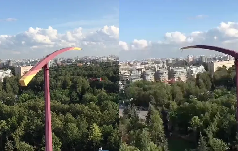 Attractie in pretpark in Sint-Petersburg is misschien te veel van het goede