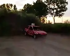 Auto op bult zetten loopt iets anders...