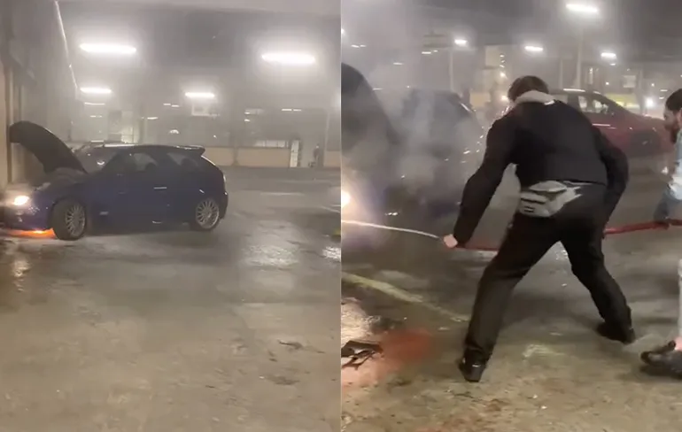 Auto tegen muur geknald tijdens illegale race in Antwerpen