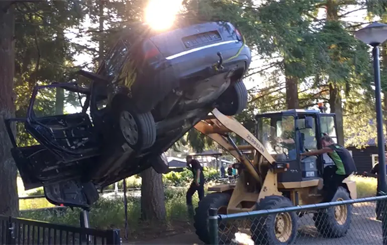 Auto van wanbetaler verplaatst op camping in Beekbergen?