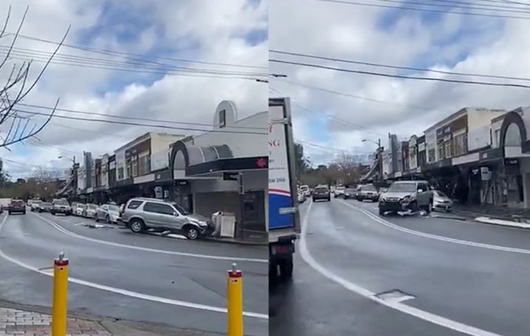 Automobilist in Sydney heeft wat moeite met parkeren