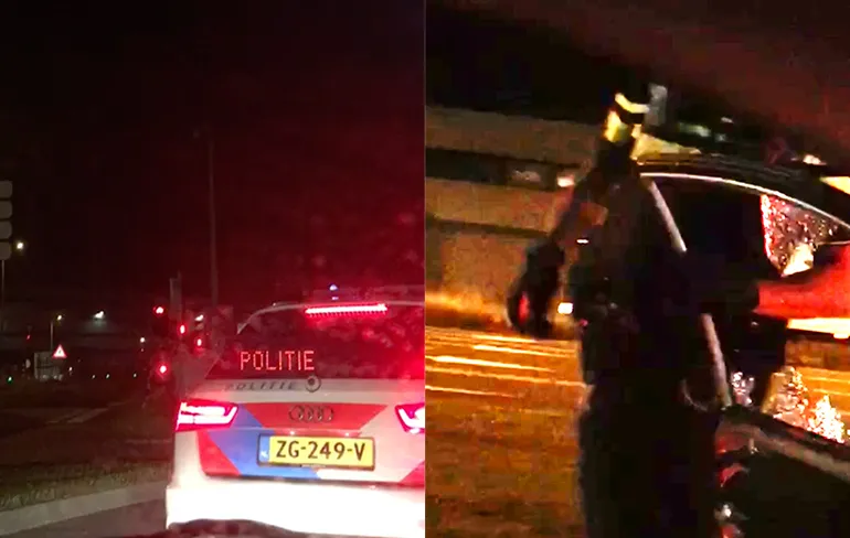 Automobilist wil rijbewijs niet laten zien, politie slaat ruit in