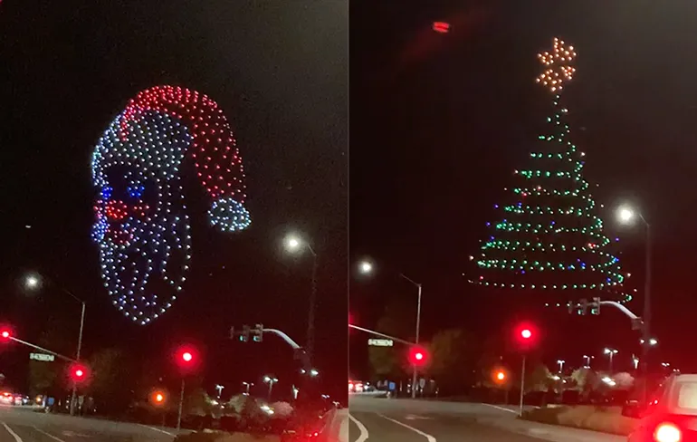 Aweome drone show in het Californische Folsom