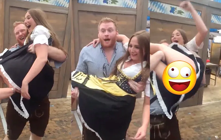 Baardmans wil grietje hoger optillen, maar maakt mooie fail