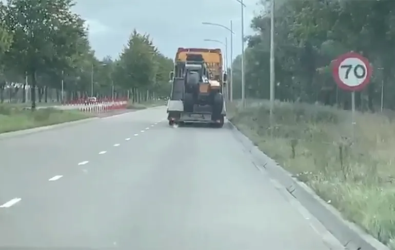 Baas, die verreiker stapte zomaar iets eerder af...