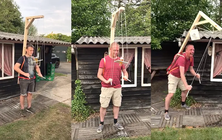 BAM! Nederlandse bier-marionet drinkers gaan keihard viral met video!