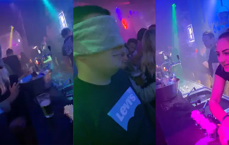 Barvrouw maakt wel een heel speciaal shotje