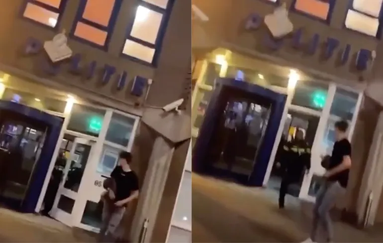 Bas dacht wel tegen politiebureau te kunnen wildplassen