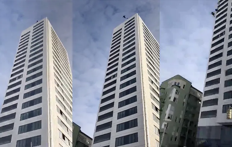 Basejump in Stockholm gaat niet helemaal goed