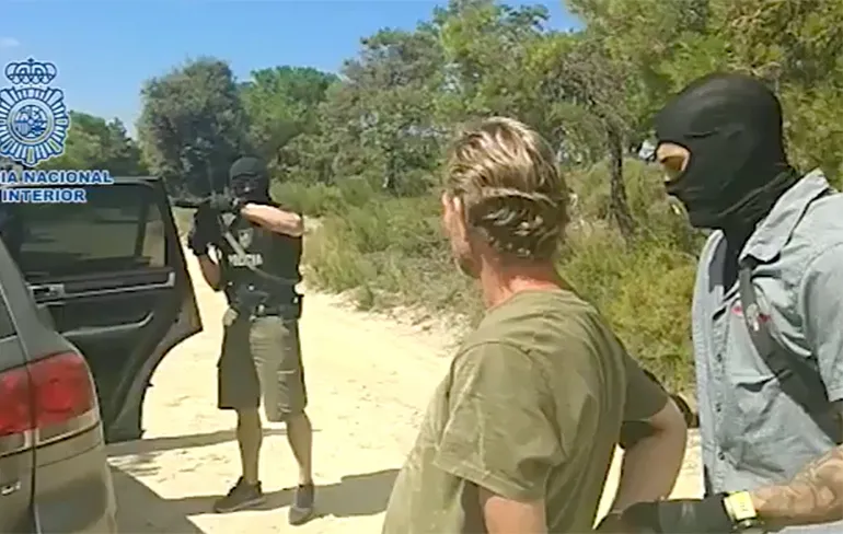 Beelden arrestatie Jos Brech vrijgegeven door Spaanse politie