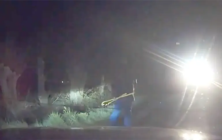 Beelden dashcam laten zien hoe persfotograaf in Lunteren omver wordt gekiept