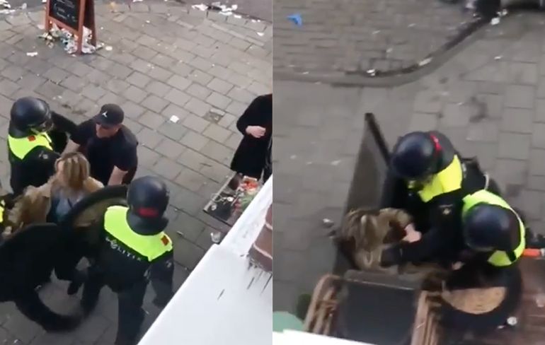 Beelden meppende agenten op Koningsdag in Amsterdamse Jordaan gaan viraal