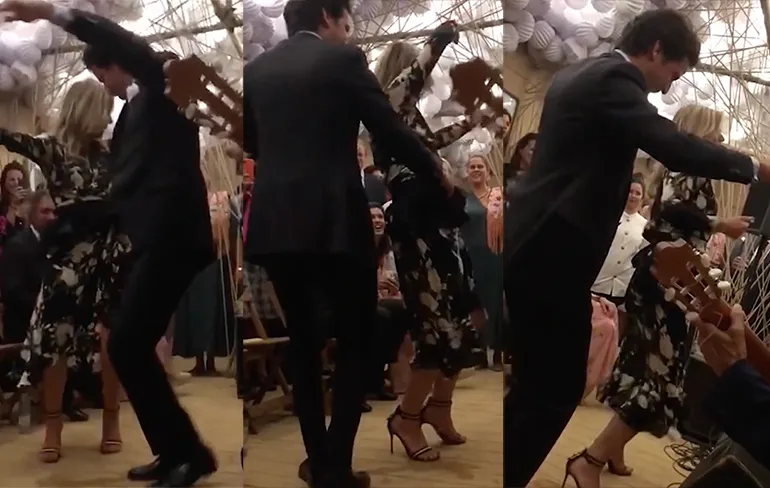 Beelden opgedoken van met losse heupen dansende Koningin Maxima