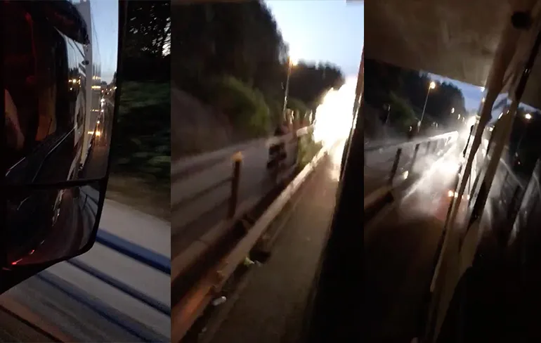 Beetje water onderweg naar Truckstar Festival