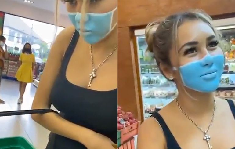 Bekende influencers van Bali getrapt na grap met mondmasker