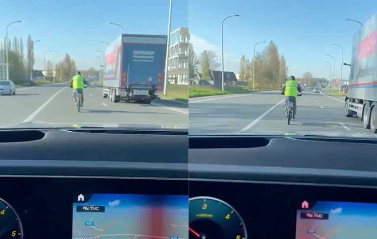 Belg fietst met 87 km/u op Rijksweg, maar krijgt geen boete