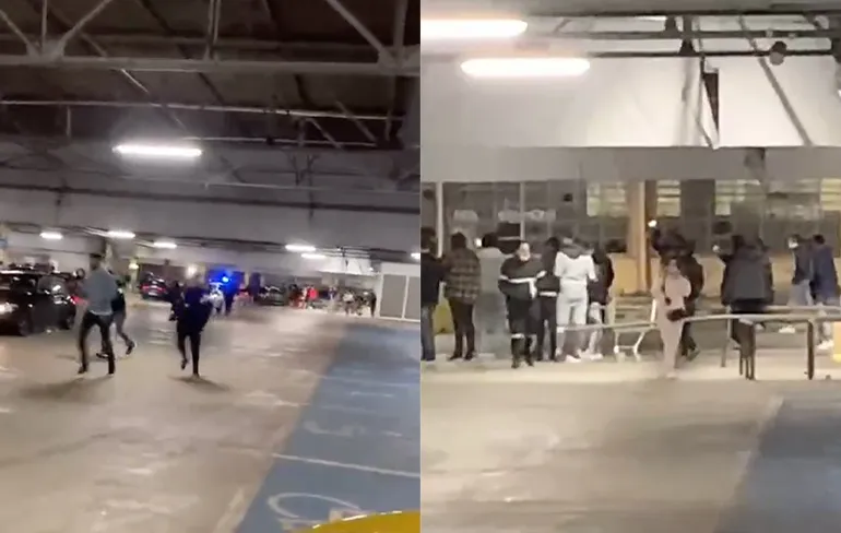 Belgen blijven dom: Doen weer illegale race op zelfde plek in Antwerpen