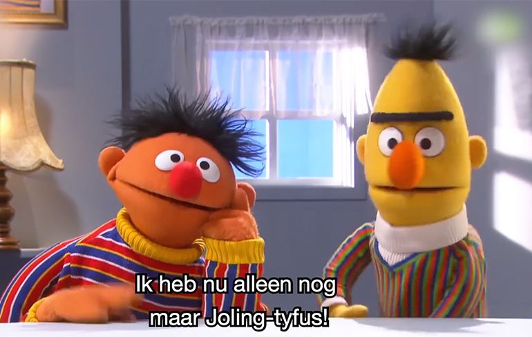 Bert en Ernie over de vloer - Deel 3: "Ik heb alleen nog maar de JOLING TYFUS!
