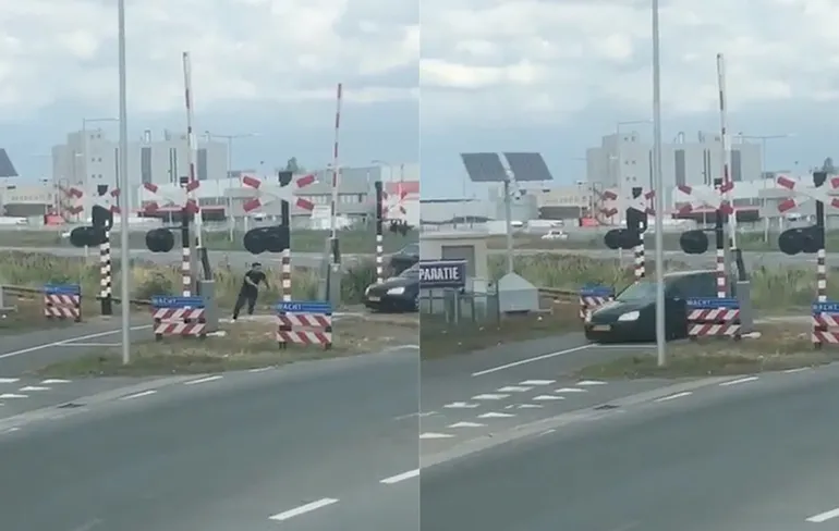 Bestuurder auto doet poging tot doodslag bij spoorwegovergang in Oss