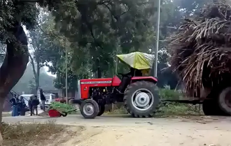 Beunhaas komt helpen en boertje kan nieuwe trekker kopen