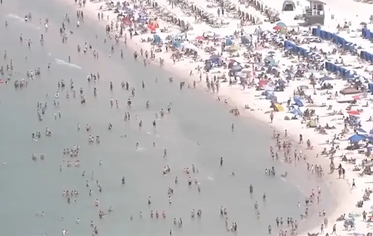 Binnenkort grote coronavirus uitbraak onder strandgangers Clearwater Beach?