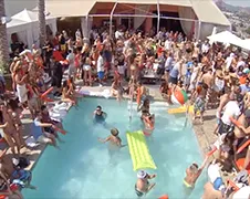 Bird Eye view Los Angeles met Quadcopter