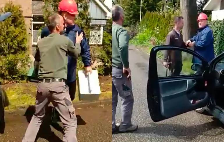 Bizar: Man probeert koffers met gereedschap te stelen van bouwvakkers