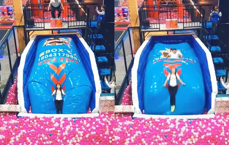 Blob lanceert meisje bijna tot aan deur van ISS