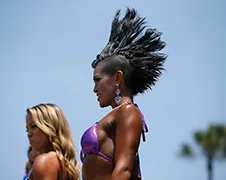 Bodybuilders Independence Day 2013 Venice Beach in beeld