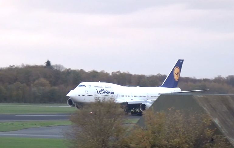 Boeing 747 van Lufthansa grootste vliegtuig dat ooit opsteeg vanaf Twente Airport