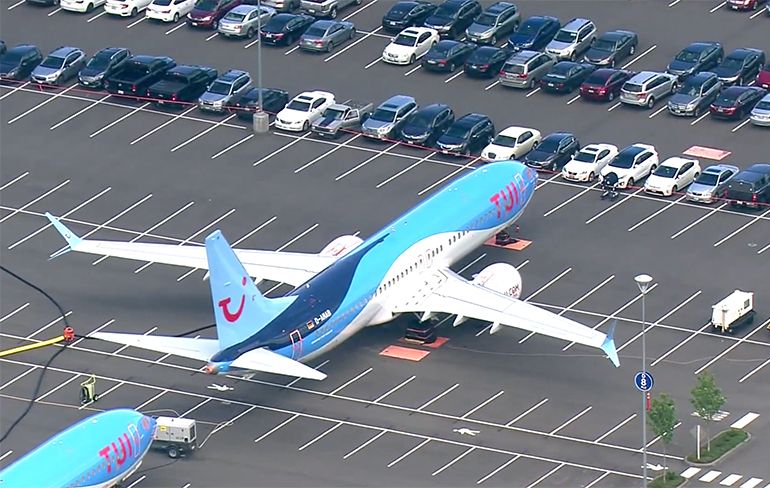 Boeing heeft alle ruimte nodig op haar vliegveld om de 737 MAX te parkeren