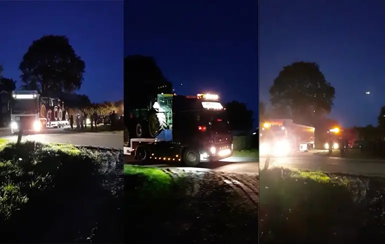 Boeren onderweg naar Den Haag voor protest op 1 oktober