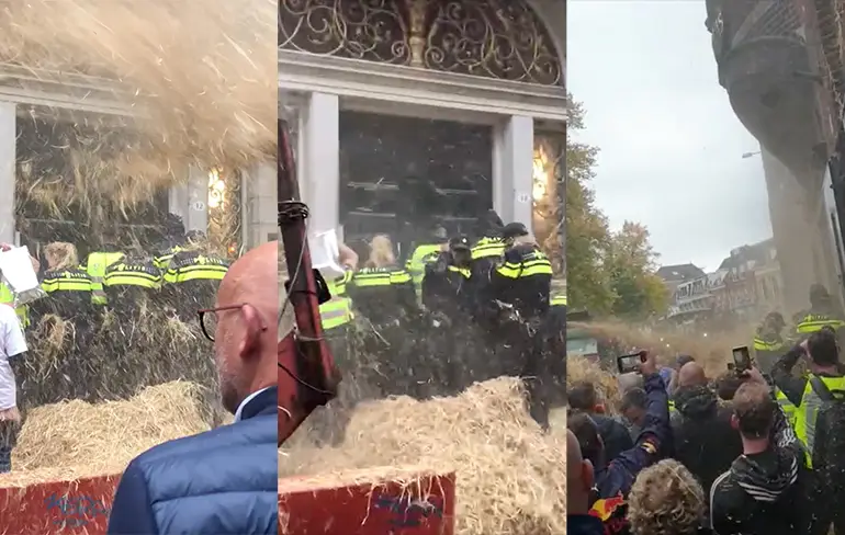 Boeren zeggen "hooi" in Groningen