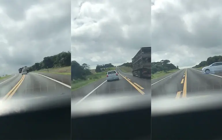 Braziliaanse politie schiet auto van de weg tijdens achtervolging