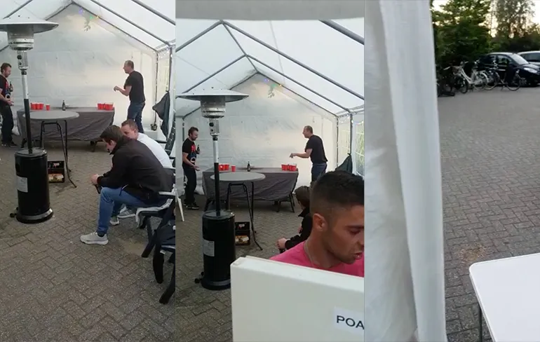 Briljante jong geleerd oud gedaan op een feestje