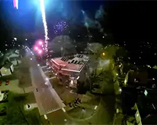 Brute vuurwerkbeelden Steenwijkerwold gefilmd door Drone