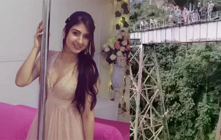 Bungeejump wordt nachtmerrie: Vrouw denkt dat het haar beurt is, maar springt zonder koord