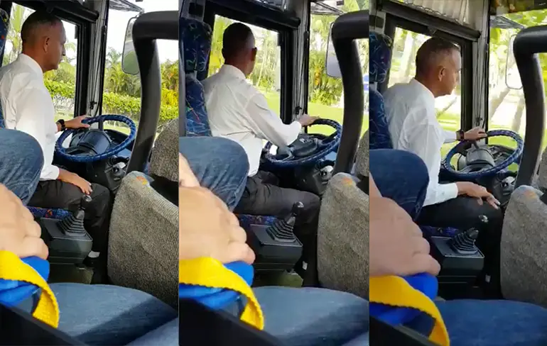 Buschauffeur schakelt met stijl
