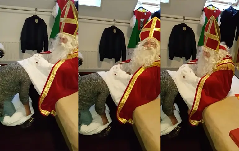 Cadeautjes uitgedeeld, dus leegt Sint zijn zak...