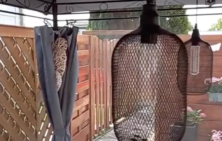 Caroline heeft een terras vernevelaar gekocht, maar is er niet blij mee